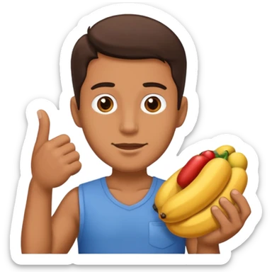 Man holding hes big dick  sticker