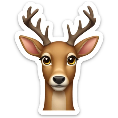 Deer sticker