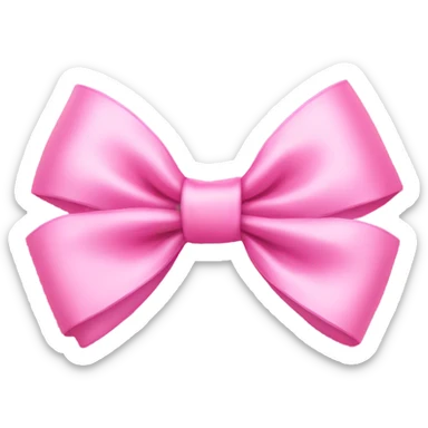 Pink bow sticker