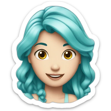 Alice avec ariel sticker