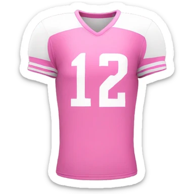 Football jersey pink sticker