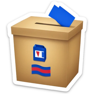 vote box with dominican box sticker