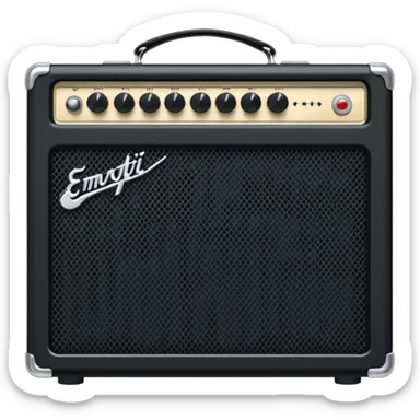 electric guitar amplifier sticker