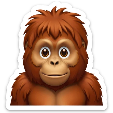 orangutan sticker