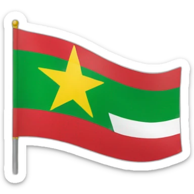 Myanmar country flag sticker