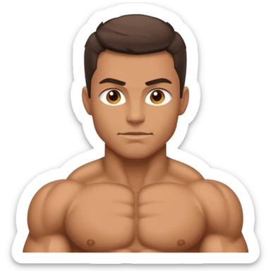 The rock physique sticker