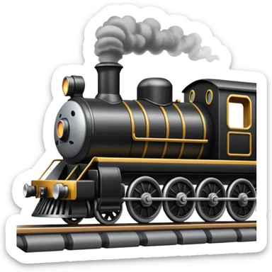 Train on a track  sticker