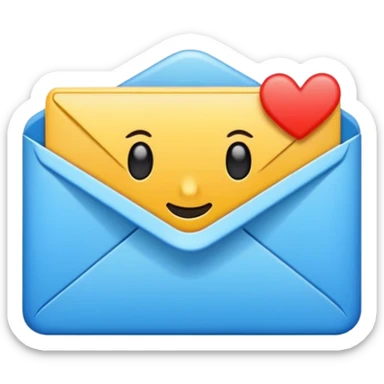 email inbox with unread messages sticker
