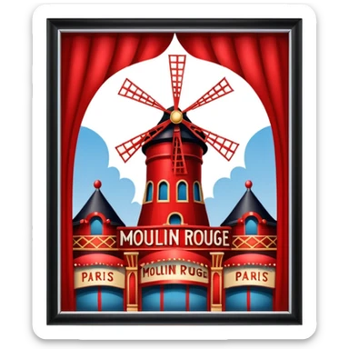 Moulin rouge in Paris  sticker