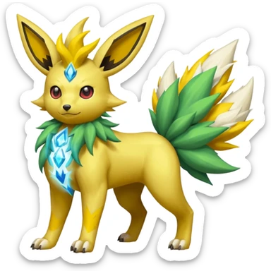 Zygarde-Flareon-Electrike-Jolteon-Manectric-Fakémon-fusion, full body sticker
