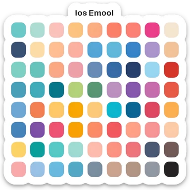 digital color palette with multiple swatches sticker