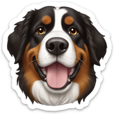 St. Patricks Bernese Mtn Dog sticker