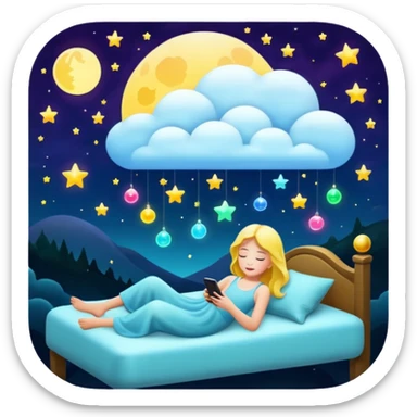 dream at night sticker