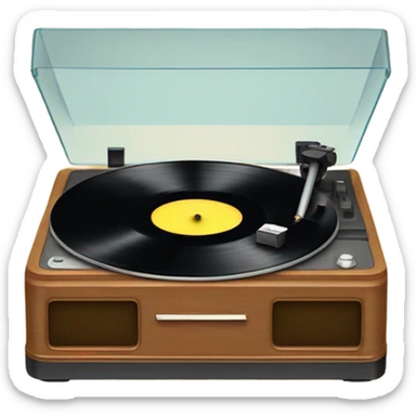 record player sticker