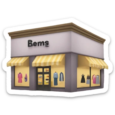 Clothes store sticker