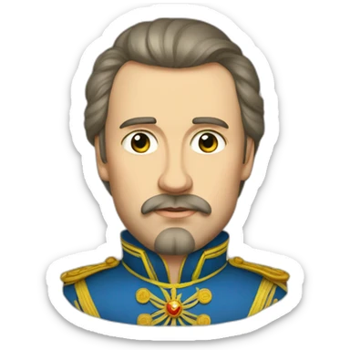 Alexey Mikhaylovich Tsar of Russia sticker