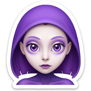 purple mutant woman sticker