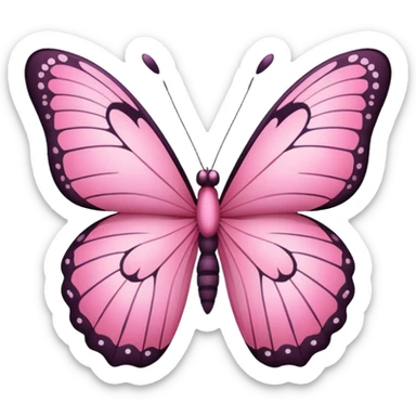 pretty pink butterfly  sticker