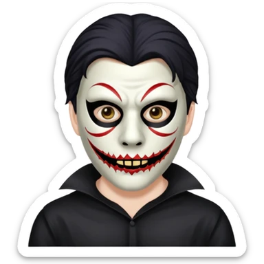 horror masked man sticker