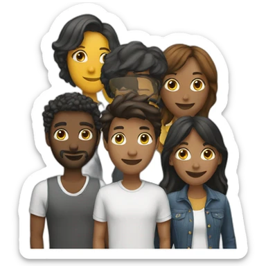 a 7 people group in private the tour sticker