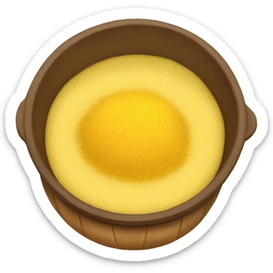 Mămăliga, a traditional Romanian dish made from cornmeal sticker