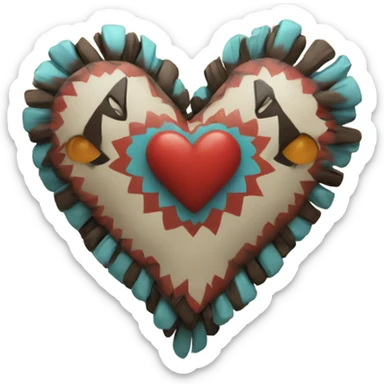 Native American Heart  sticker