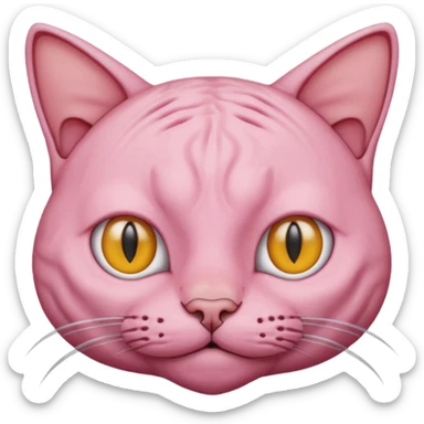 Kel bir kedi  sticker