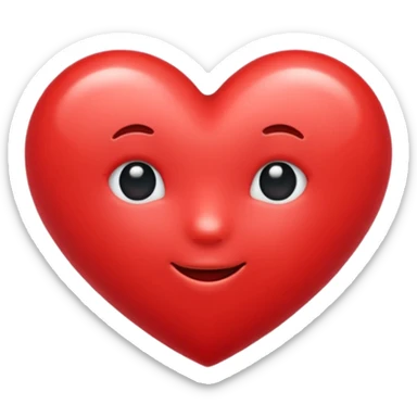 cute heart emoji  sticker