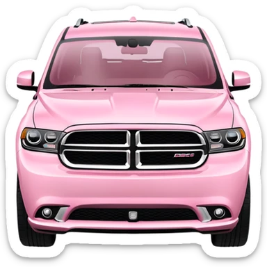Light pink dodge Durango rt  sticker