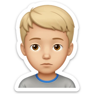 thinking boy emoji sticker