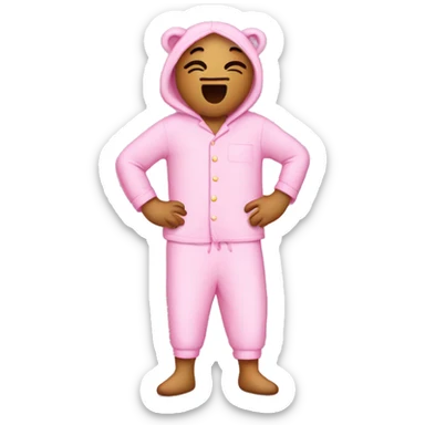 pink pijama sticker