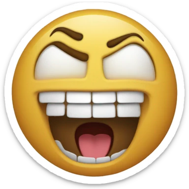 Screamin in bold words sticker