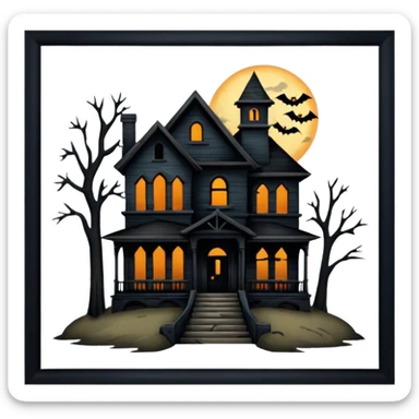 House on haunted hill sticker