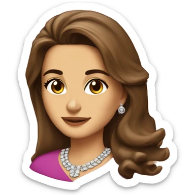 queen rania of Jordan emoji sticker