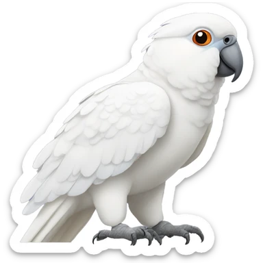 The White Corella Parrot sticker