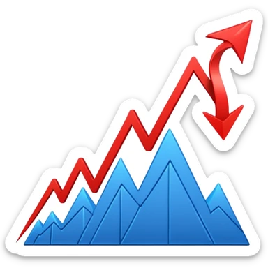 the economy line, falling down sticker