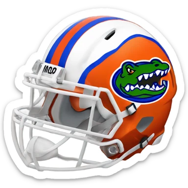 Florida gators helmet sticker