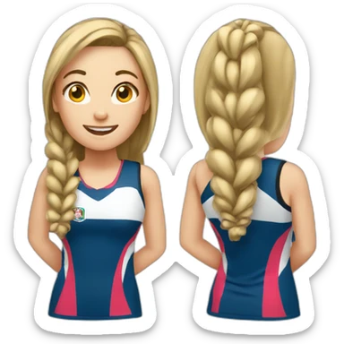 Netball Girl sticker