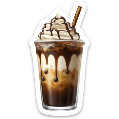 Iced coffee sticker