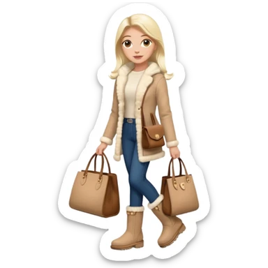 con ugg e borse innovativicrea degli outfit eleganti   sticker