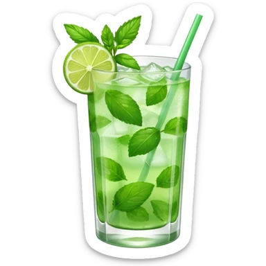create a mojito emoji sticker