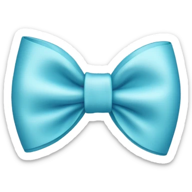 light blue bow sticker