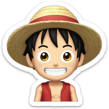 Luffy en position Gear 2 sticker