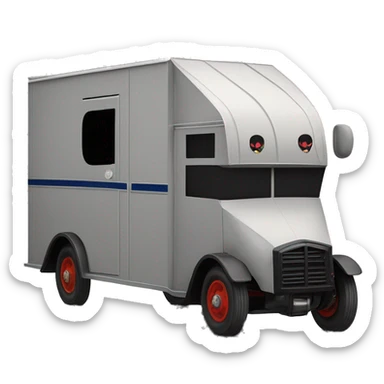 1925 Darth Vader Grumman mail truck sticker