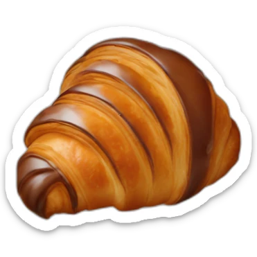chocolate croissant  sticker