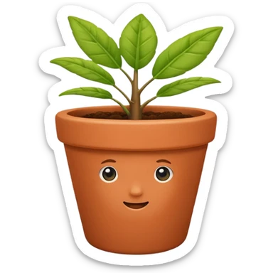 gardening plant pot color change sticker