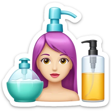 shampoo in beauty parlor sticker