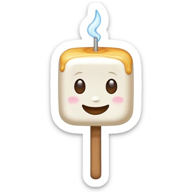 marshmallow stick sticker