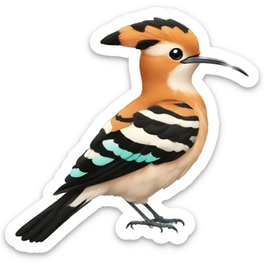 Eurasian hoopoe sticker