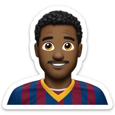 Vinicious Jr. in a barcelona Jersey sticker